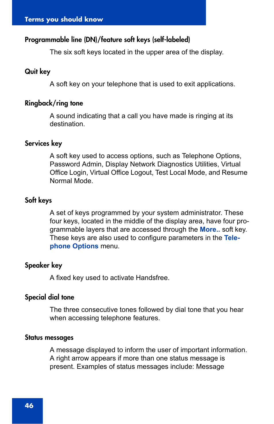 Nortel Networks 1000 User Manual | Page 44 / 54