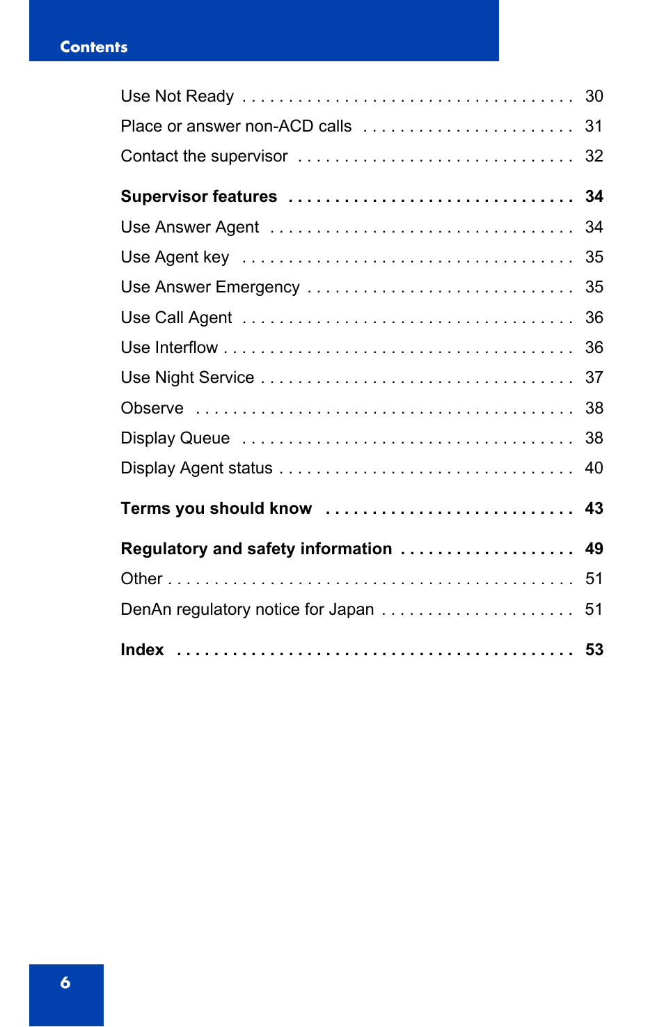 Nortel Networks 1000 User Manual | Page 6 / 54