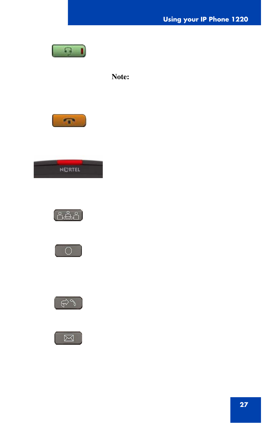 Nortel Networks 1220 User Manual | Page 27 / 166