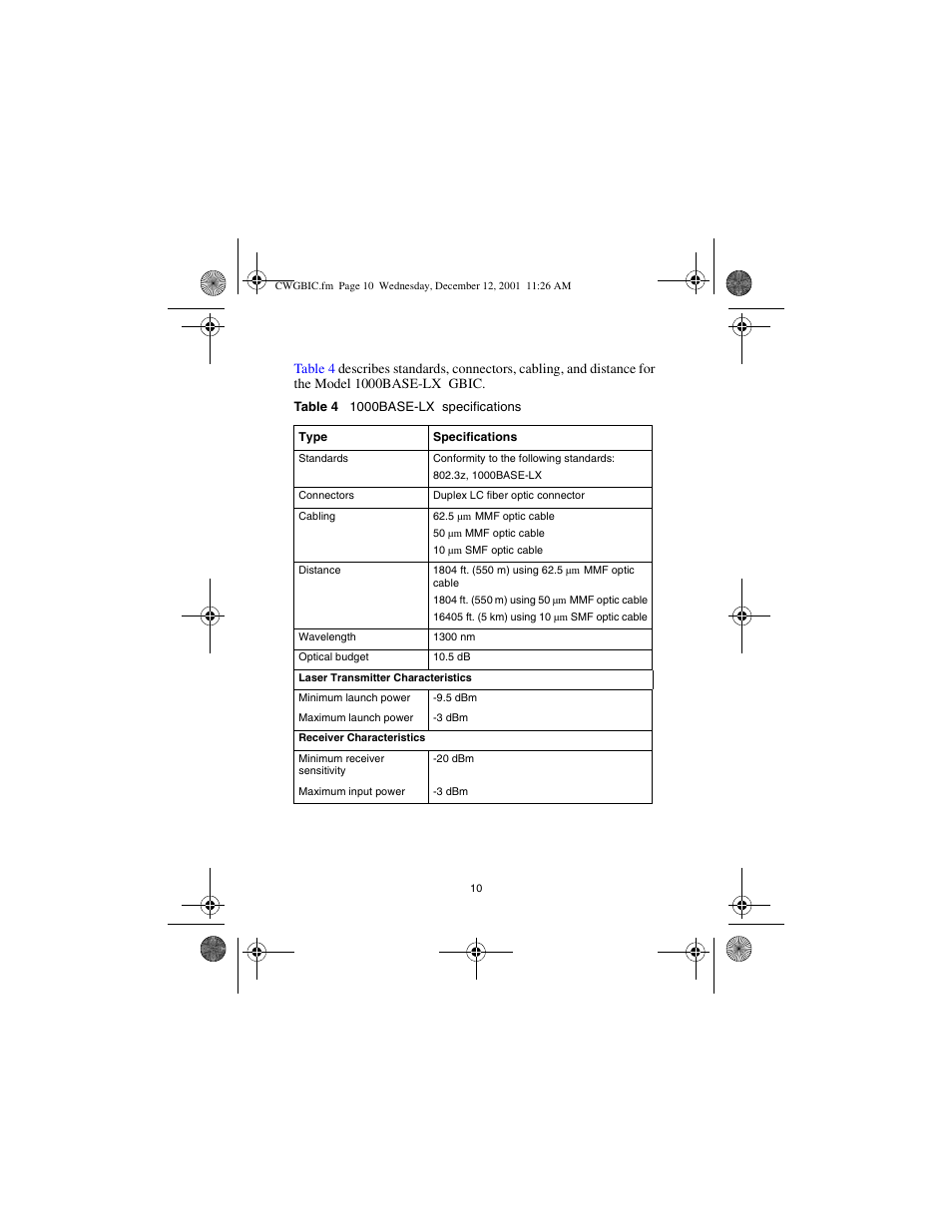 Nortel Networks CWDM SFP User Manual | Page 12 / 34