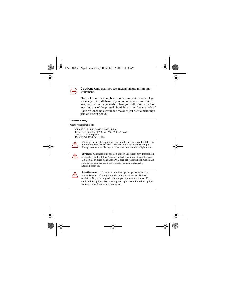 Nortel Networks CWDM SFP User Manual | Page 3 / 34