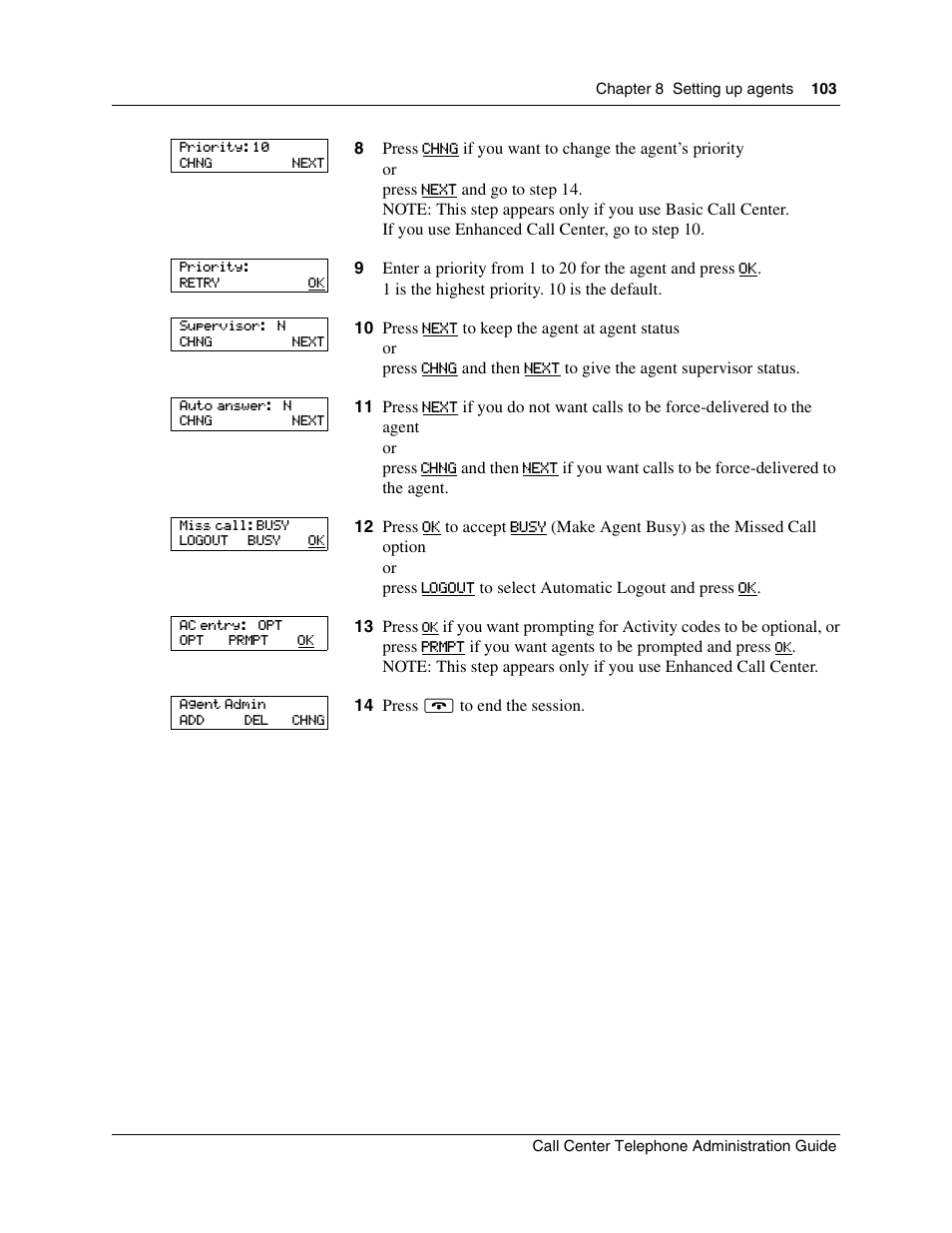 Nortel Networks Call Center Telephone User Manual | Page 103 / 191