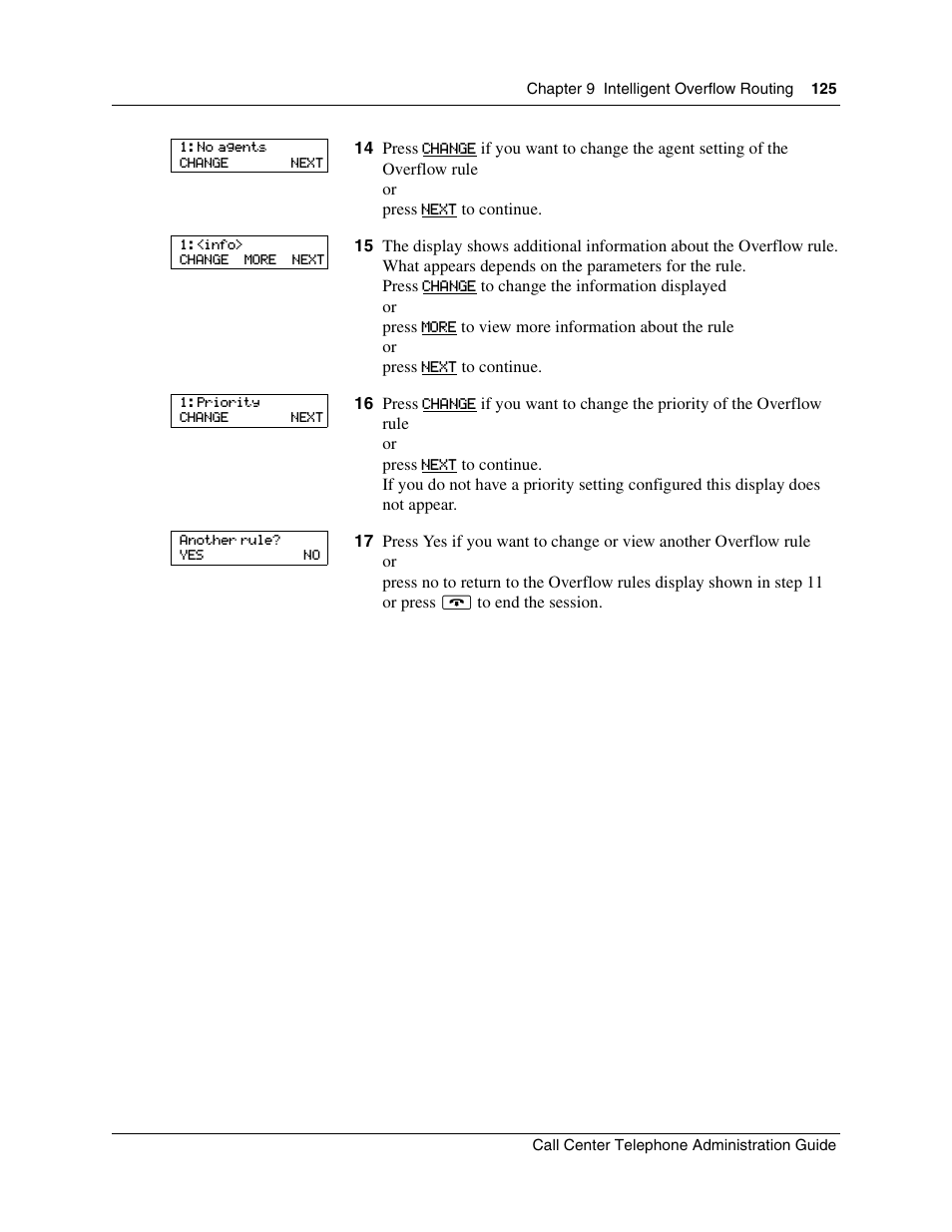 Nortel Networks Call Center Telephone User Manual | Page 125 / 191