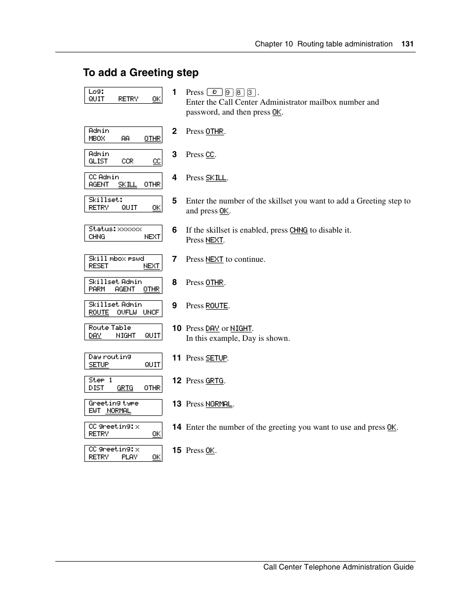 Nortel Networks Call Center Telephone User Manual | Page 131 / 191