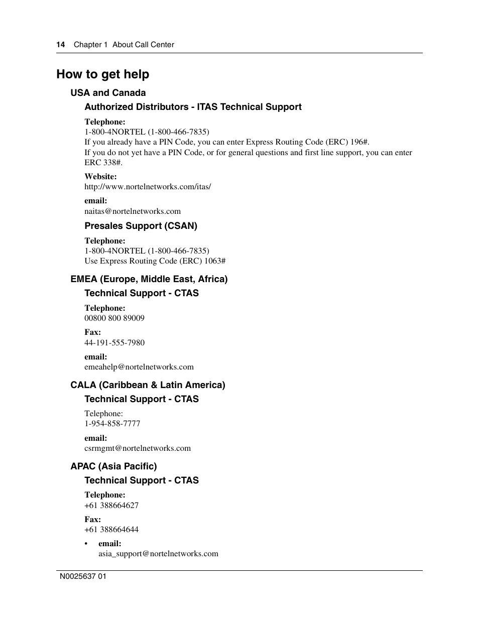 How to get help | Nortel Networks Call Center Telephone User Manual | Page 14 / 191