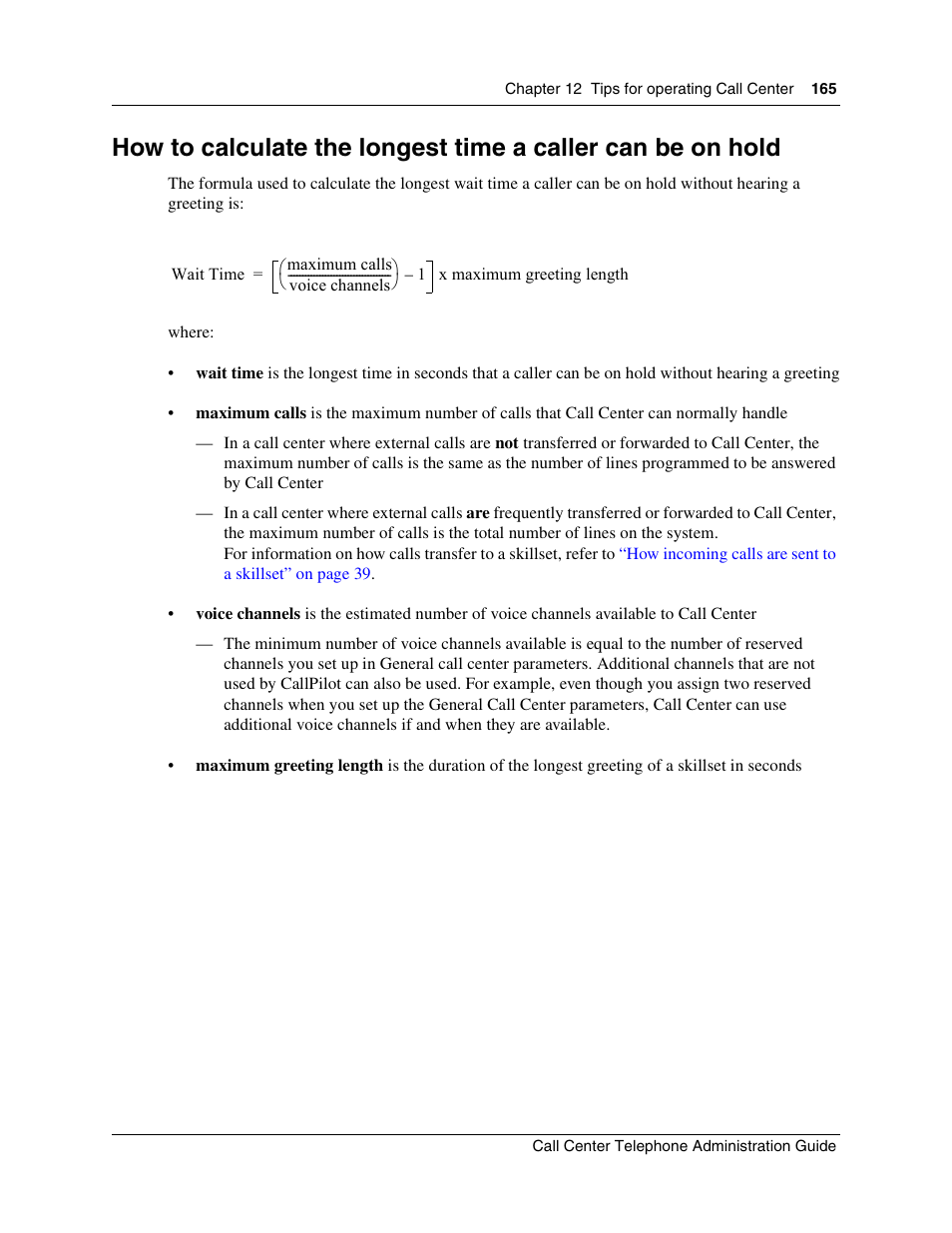 Nortel Networks Call Center Telephone User Manual | Page 165 / 191