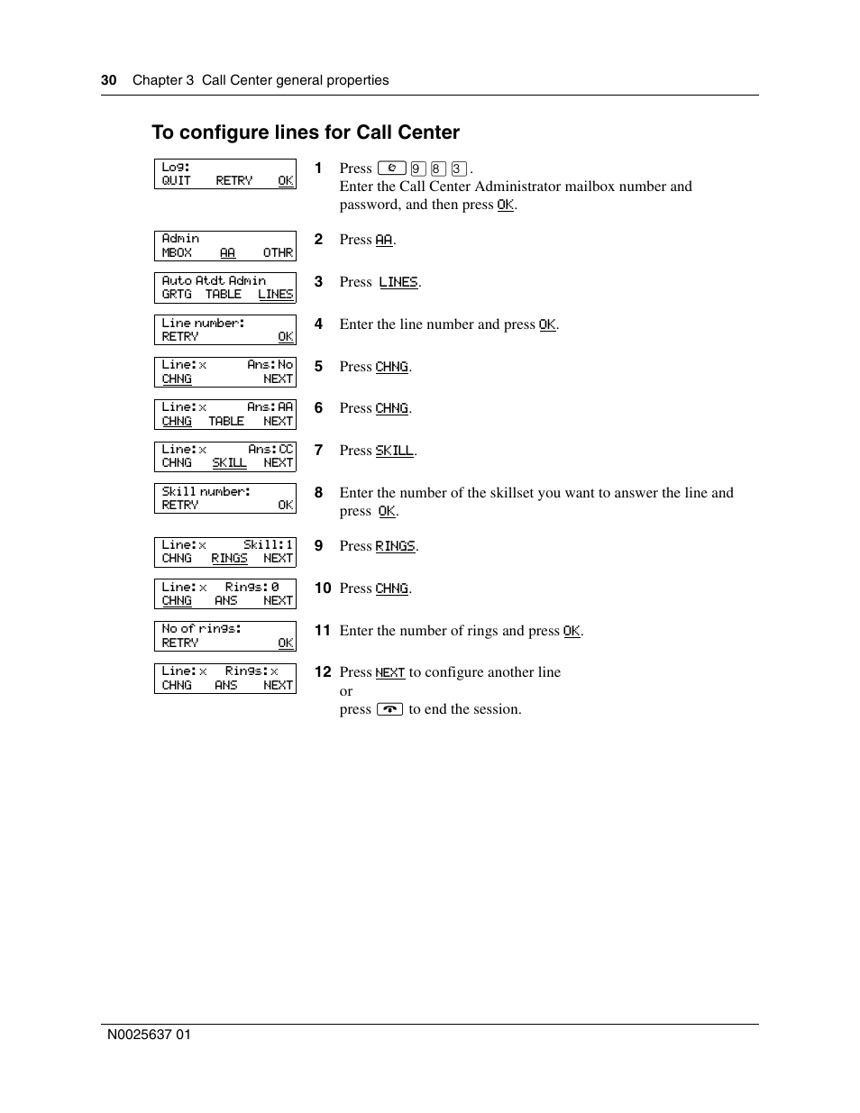 Nortel Networks Call Center Telephone User Manual | Page 30 / 191