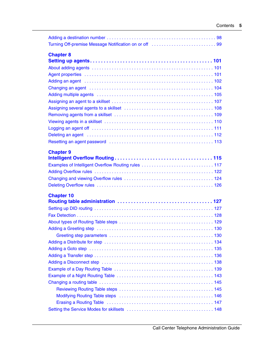 Nortel Networks Call Center Telephone User Manual | Page 5 / 191