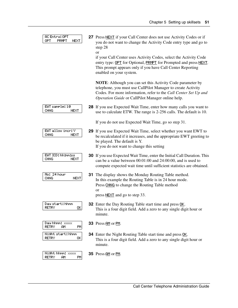 Nortel Networks Call Center Telephone User Manual | Page 51 / 191