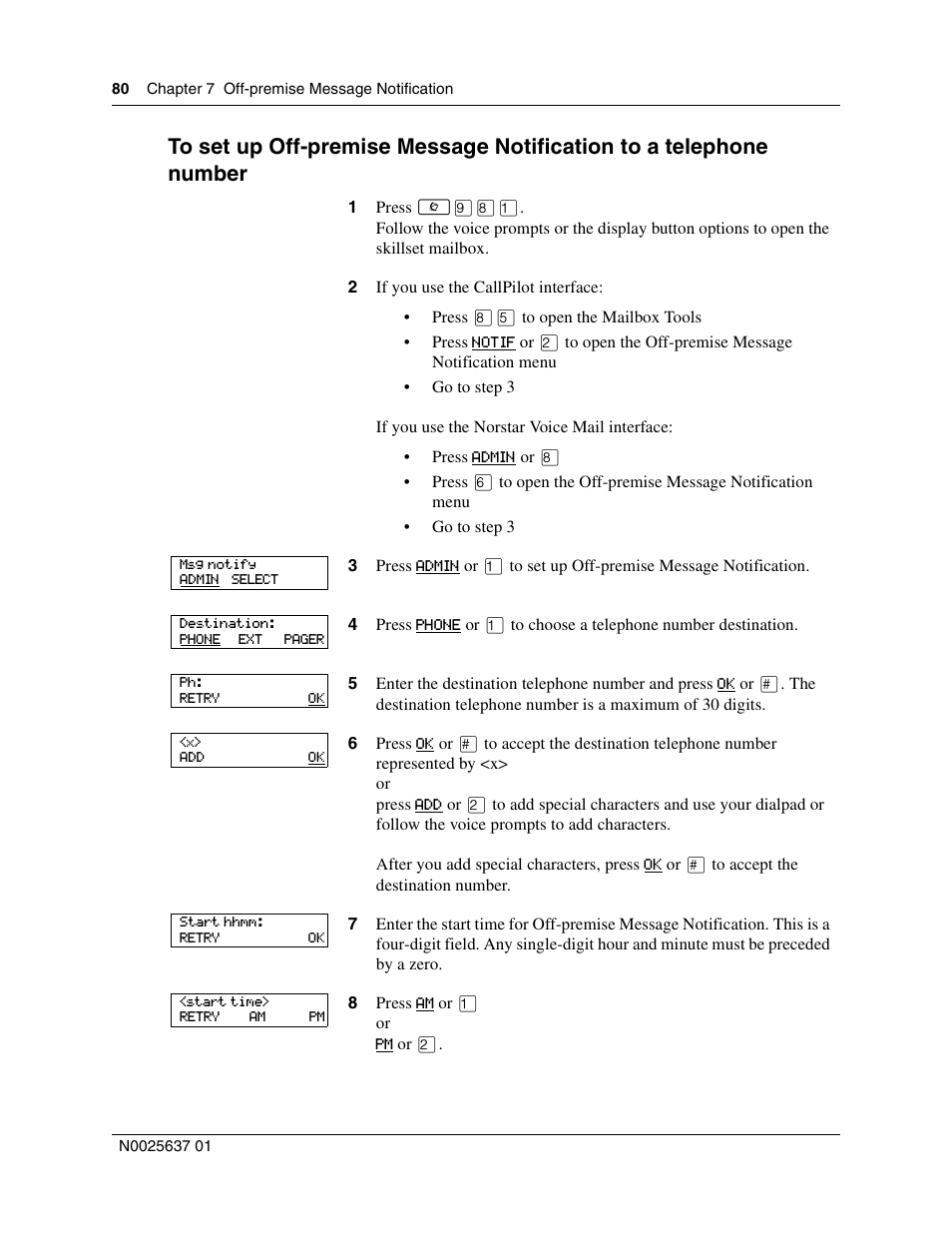 Nortel Networks Call Center Telephone User Manual | Page 80 / 191