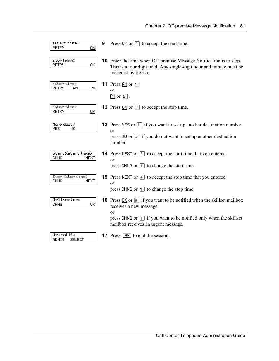 Nortel Networks Call Center Telephone User Manual | Page 81 / 191