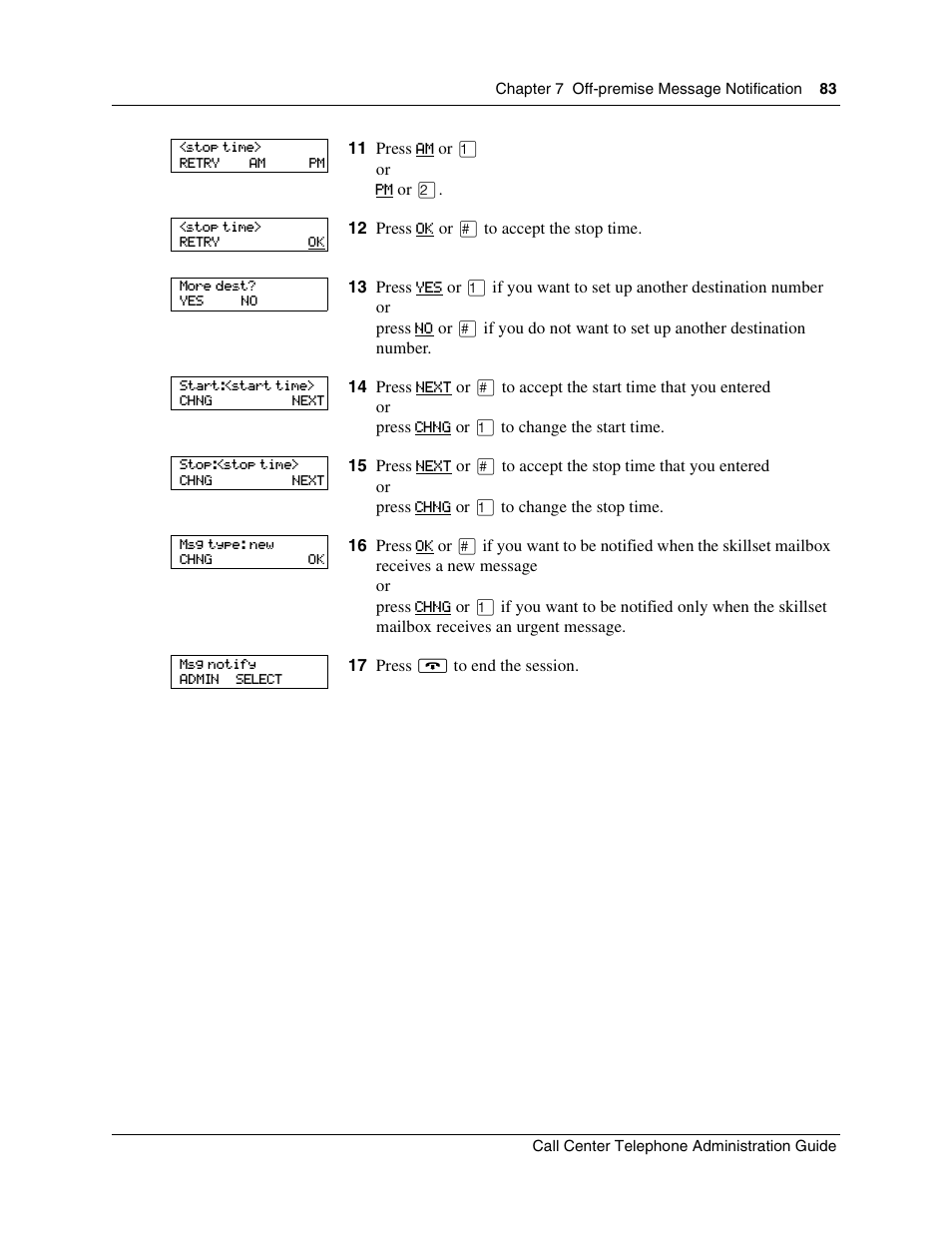 Nortel Networks Call Center Telephone User Manual | Page 83 / 191