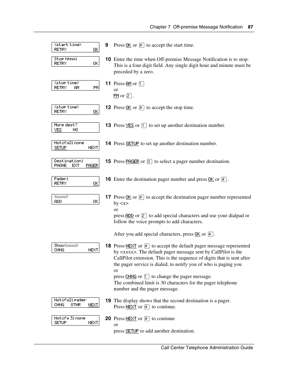 Nortel Networks Call Center Telephone User Manual | Page 87 / 191