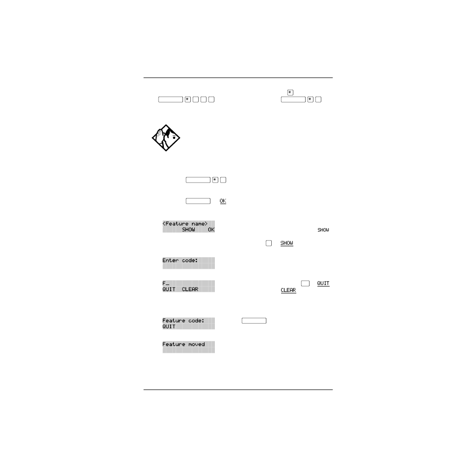 Erasing a feature button, Displays | Nortel Networks P0857846 User Manual | Page 110 / 187