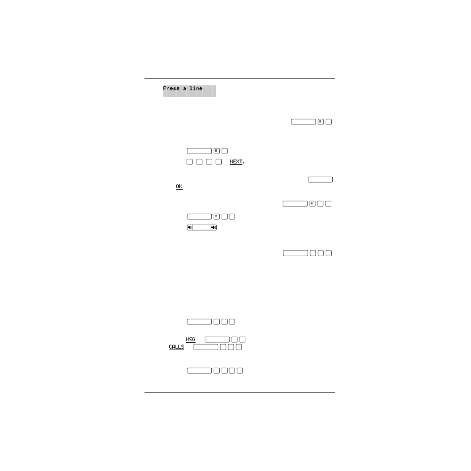 Changing the type of ring, Adjusting the ring volume, Hiding the message or calls indication | Restoring the messages and calls indication | Nortel Networks P0857846 User Manual | Page 112 / 187