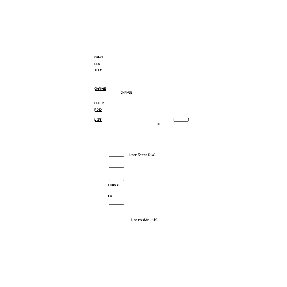 The display buttons used in button programming, Changing user speed dial | Nortel Networks P0857846 User Manual | Page 117 / 187