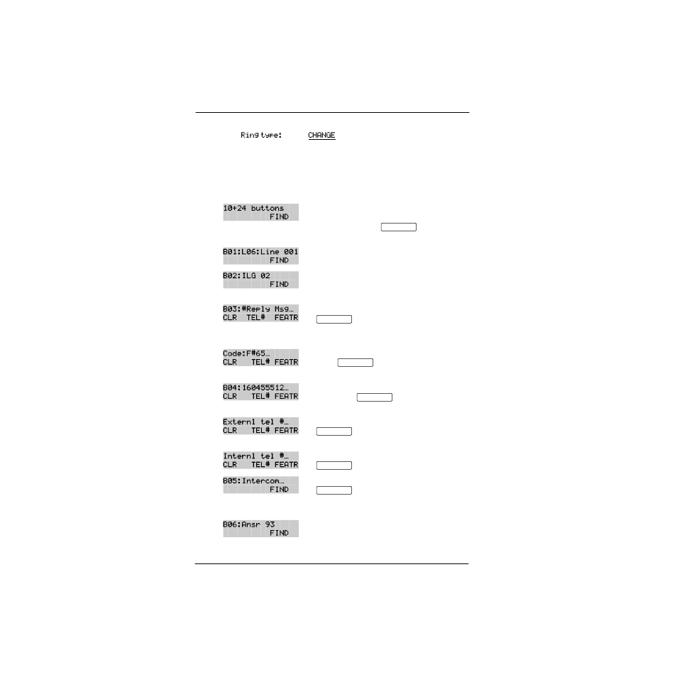 Changing the telephone’s ring, Displays | Nortel Networks P0857846 User Manual | Page 119 / 187