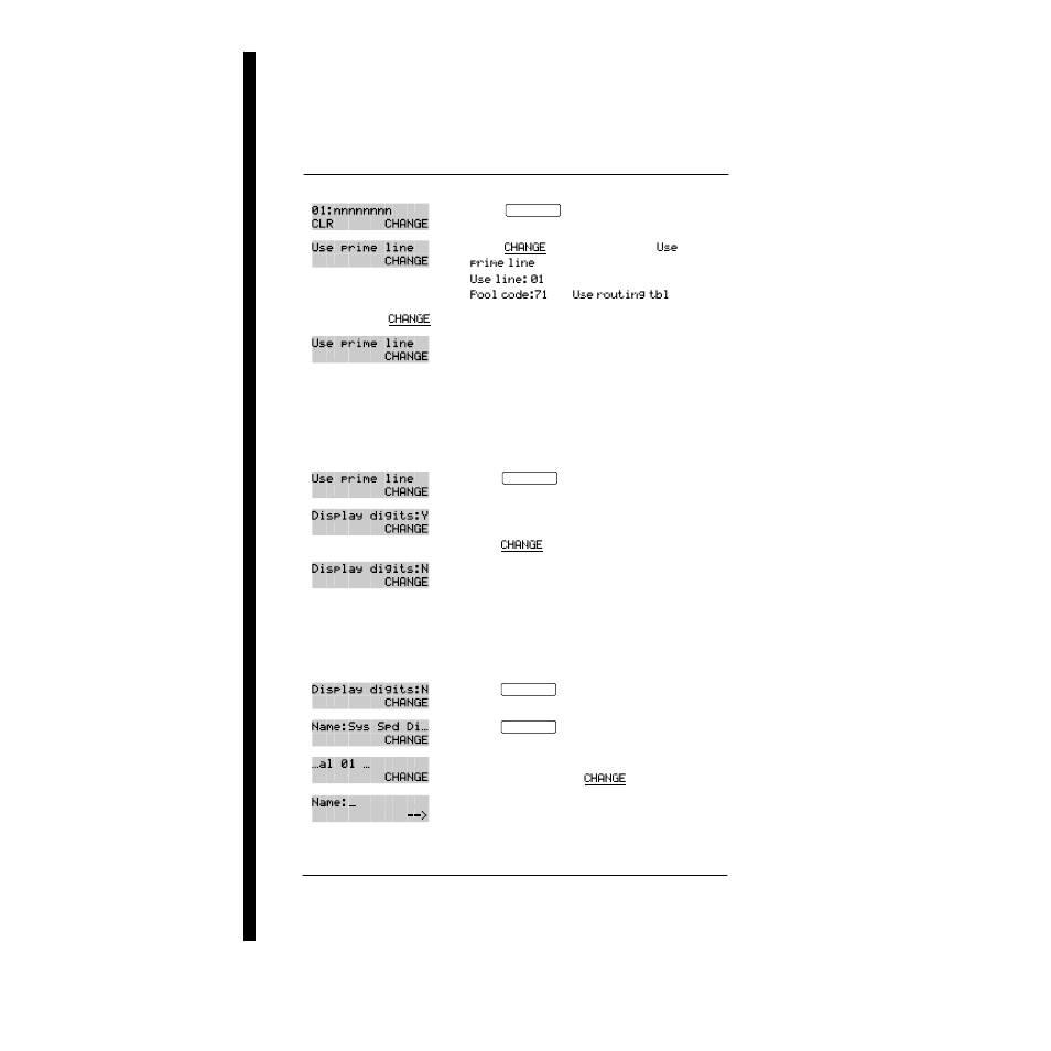 Select a line for the speed dial code, Choose what shows up on the display, Program a name for a speed dial | Nortel Networks P0857846 User Manual | Page 29 / 187