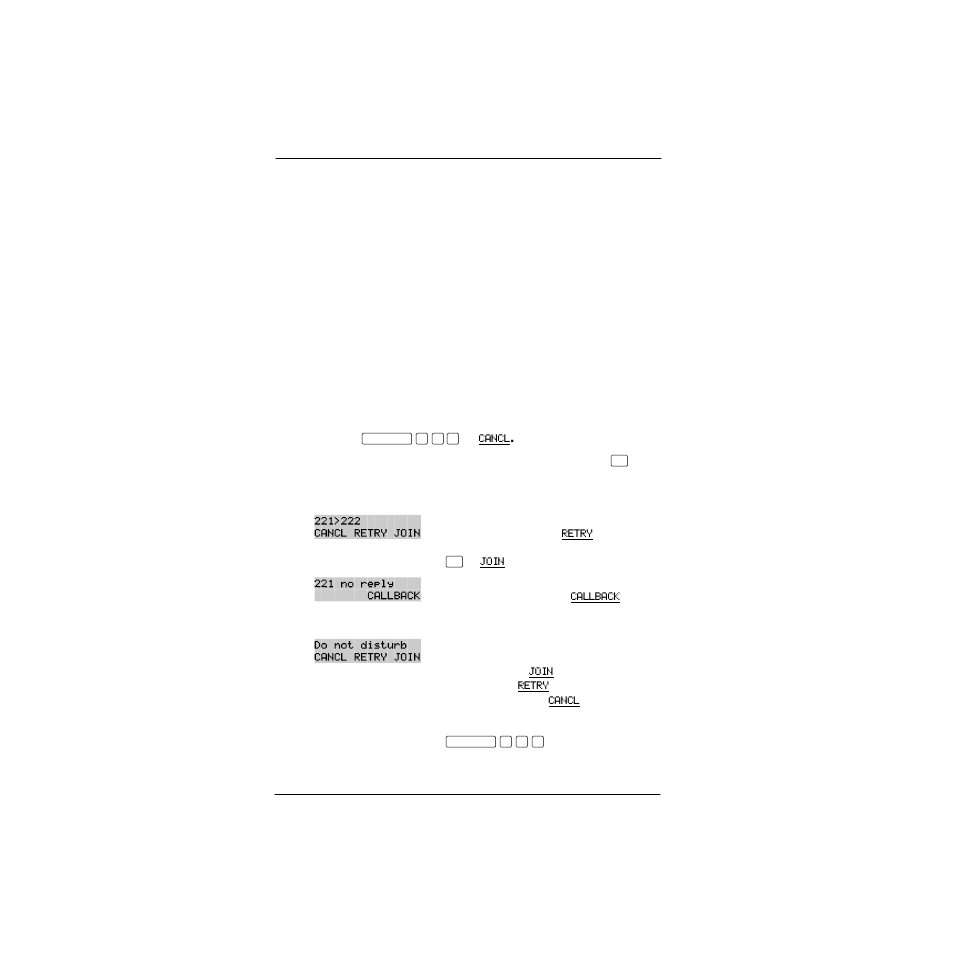 Canceling a transfer, Displays, Canceling a transfer 66 | Nortel Networks P0857846 User Manual | Page 79 / 187