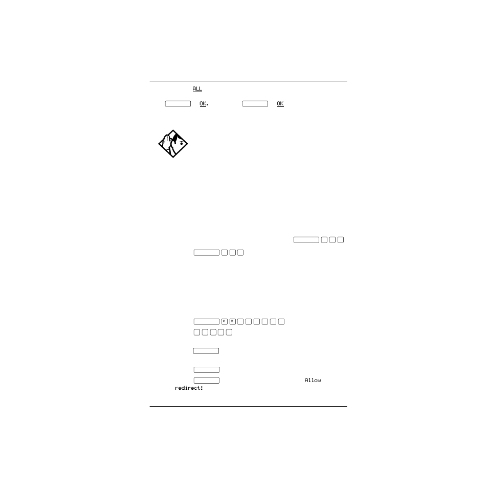 Canceling line redirection, Allowing a telephone to redirect calls | Nortel Networks P0857846 User Manual | Page 88 / 187