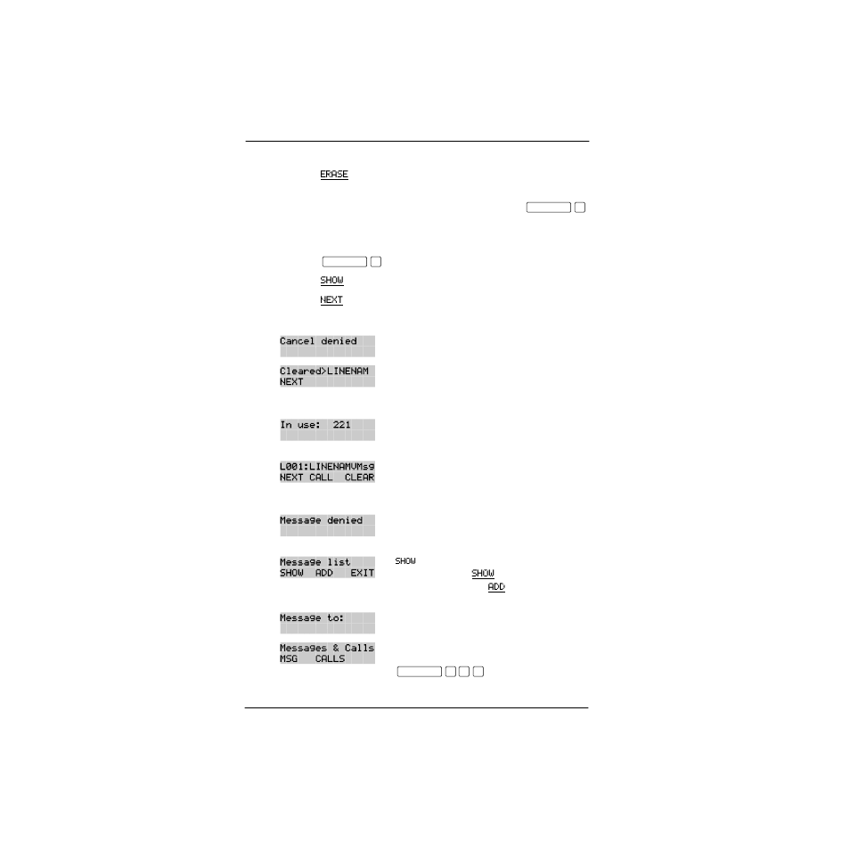 Viewing messages you have sent, Displays | Nortel Networks P0857846 User Manual | Page 97 / 187