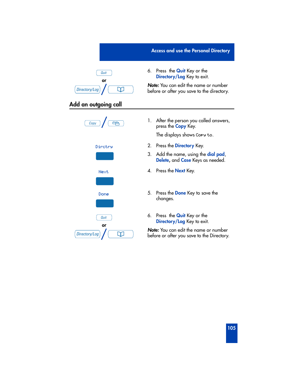 Add an outgoing call | Nortel Networks M3901 User Manual | Page 113 / 146