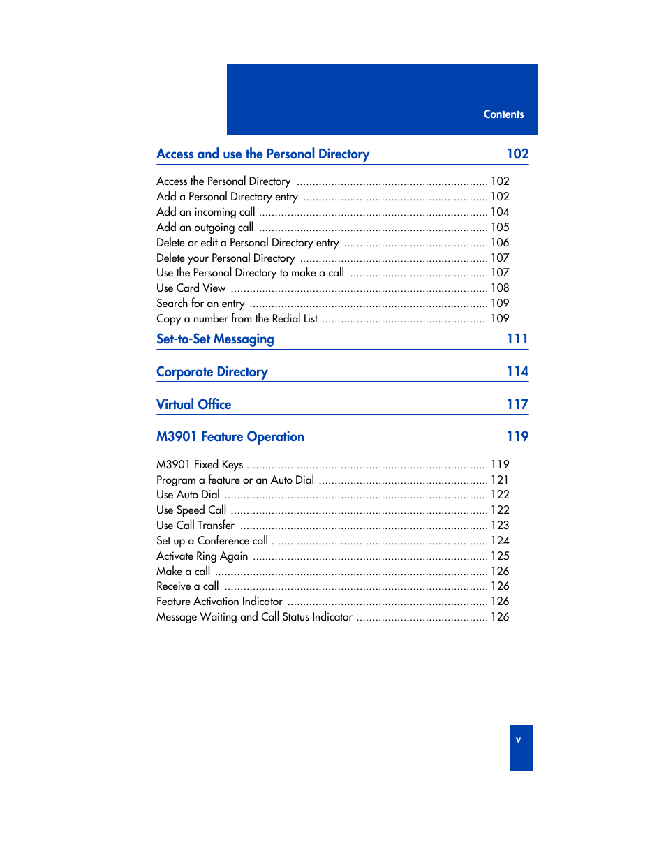 Nortel Networks M3901 User Manual | Page 7 / 146