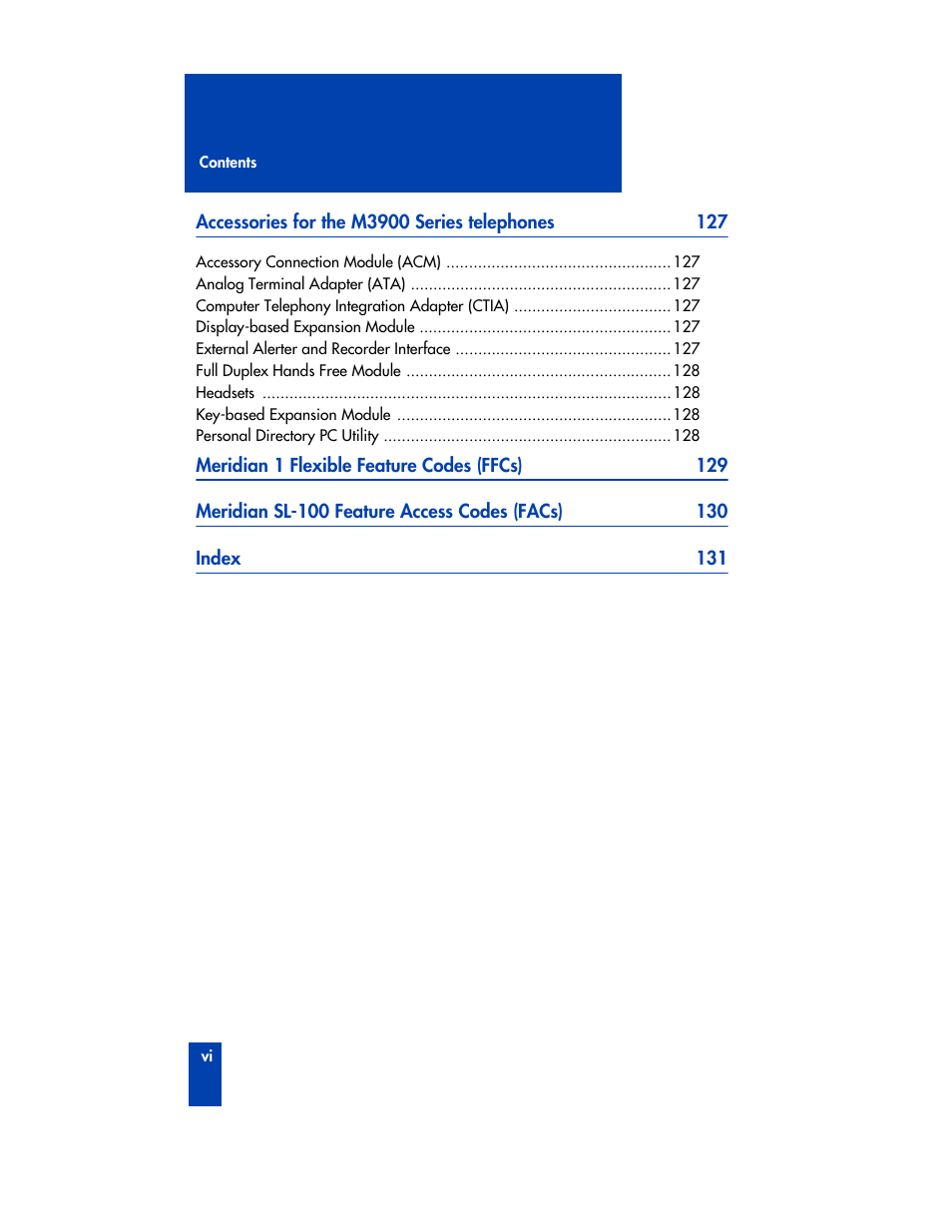 Nortel Networks M3901 User Manual | Page 8 / 146