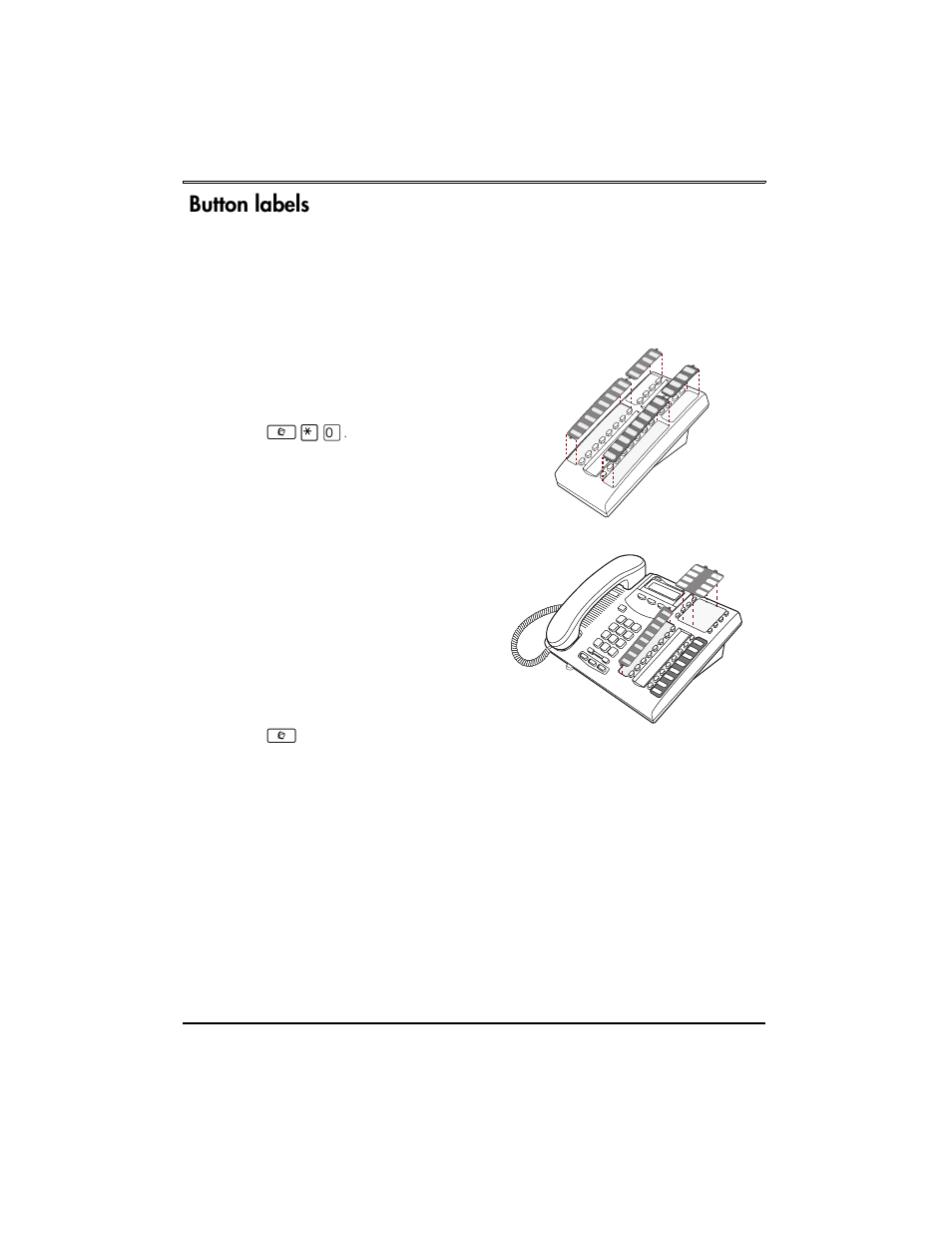 Button labels | Nortel Networks Central Answering Position User Manual | Page 5 / 8