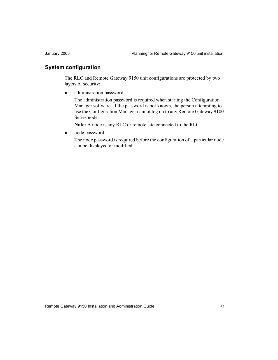 System configuration | Nortel Networks 9150 User Manual | Page 101 / 562