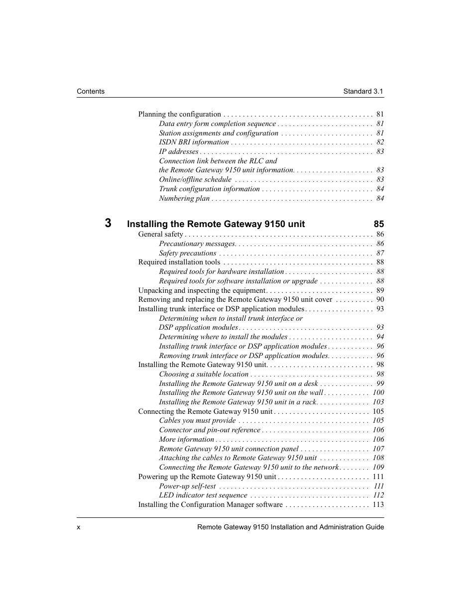 Nortel Networks 9150 User Manual | Page 12 / 562