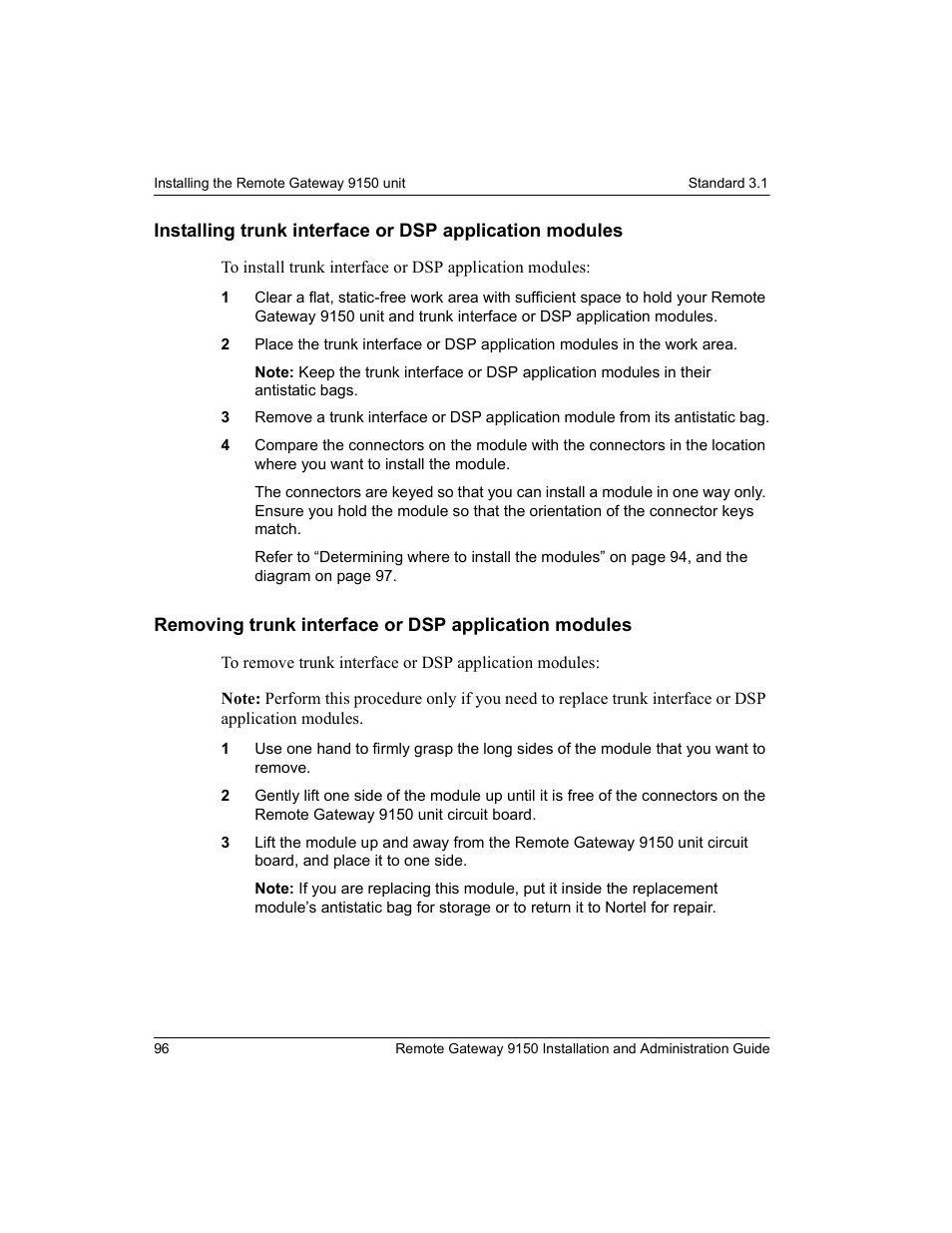 Nortel Networks 9150 User Manual | Page 126 / 562