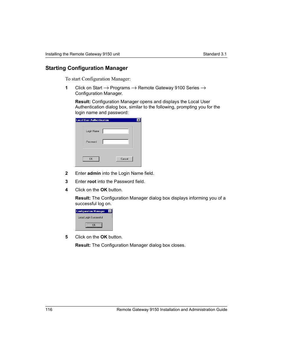 Starting configuration manager | Nortel Networks 9150 User Manual | Page 146 / 562