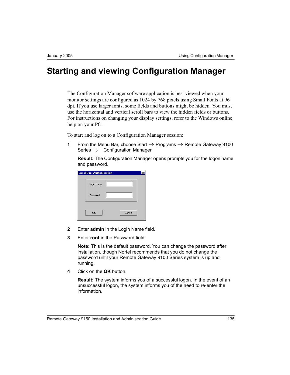 Starting and viewing configuration manager | Nortel Networks 9150 User Manual | Page 165 / 562