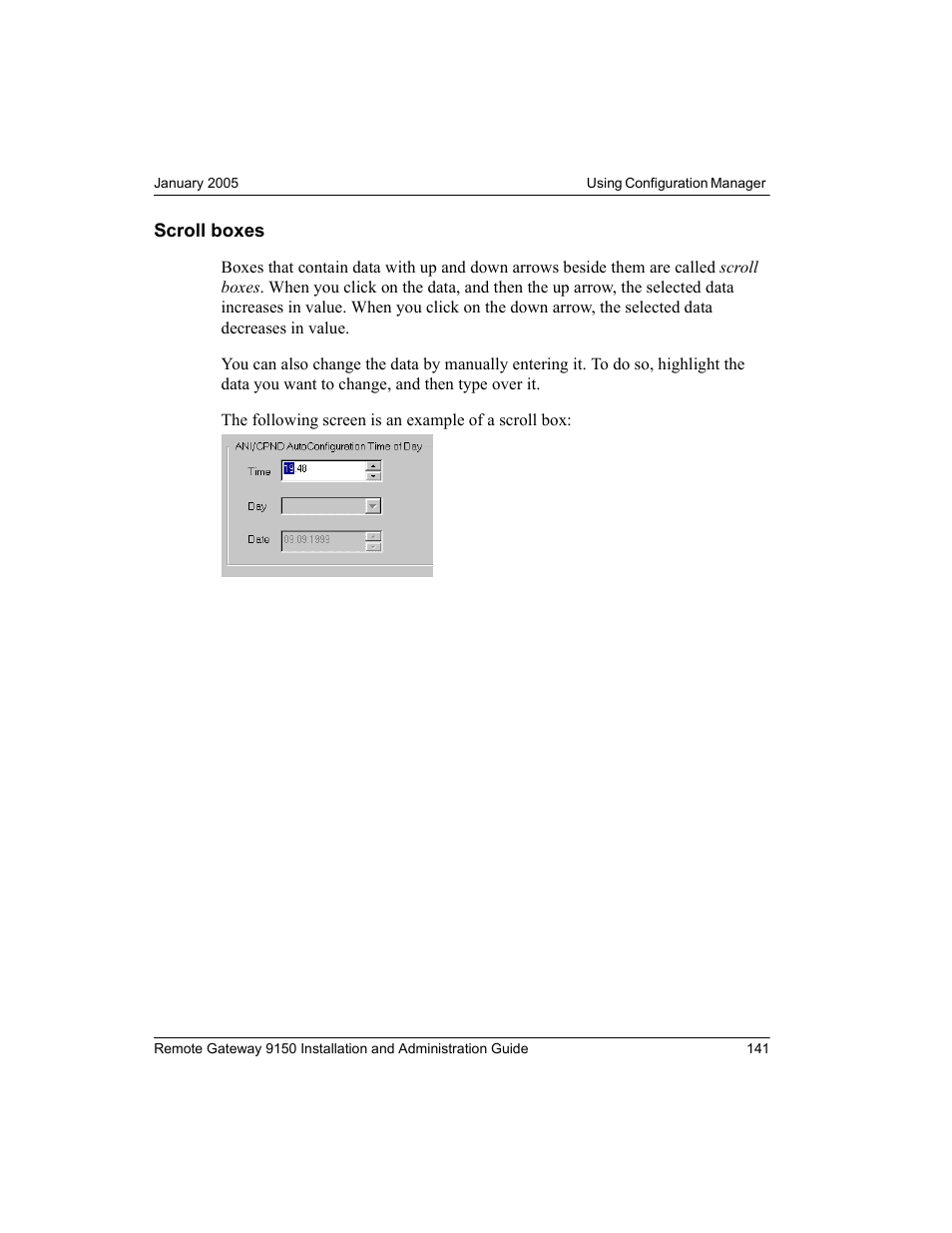 Scroll boxes | Nortel Networks 9150 User Manual | Page 171 / 562