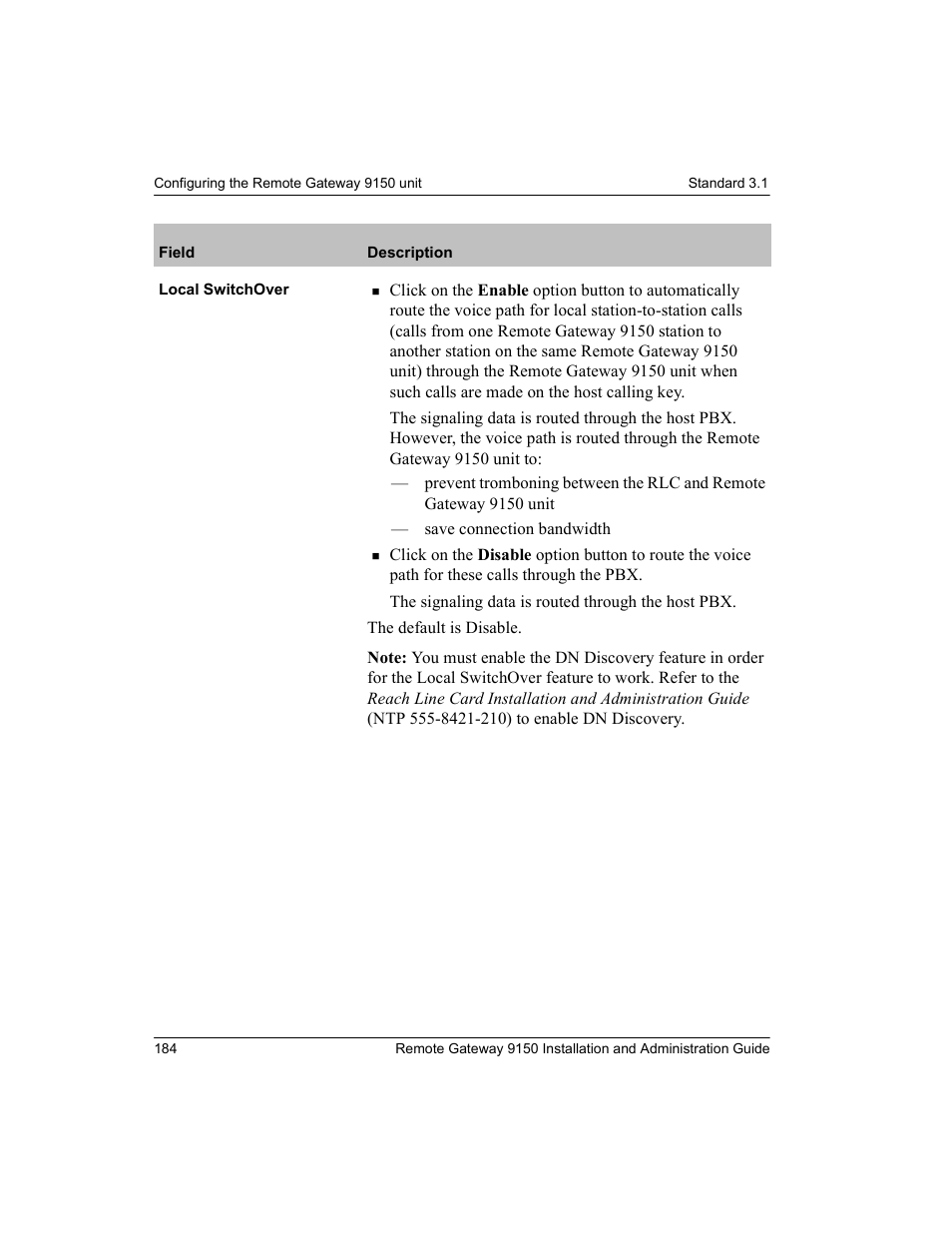 Nortel Networks 9150 User Manual | Page 214 / 562