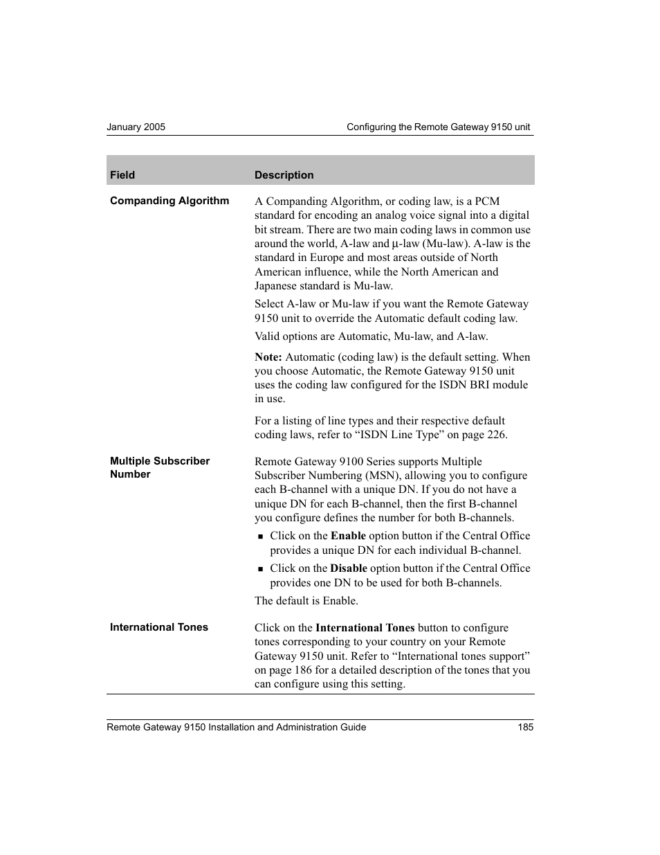 Nortel Networks 9150 User Manual | Page 215 / 562