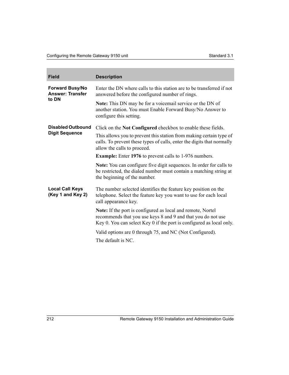 Nortel Networks 9150 User Manual | Page 242 / 562