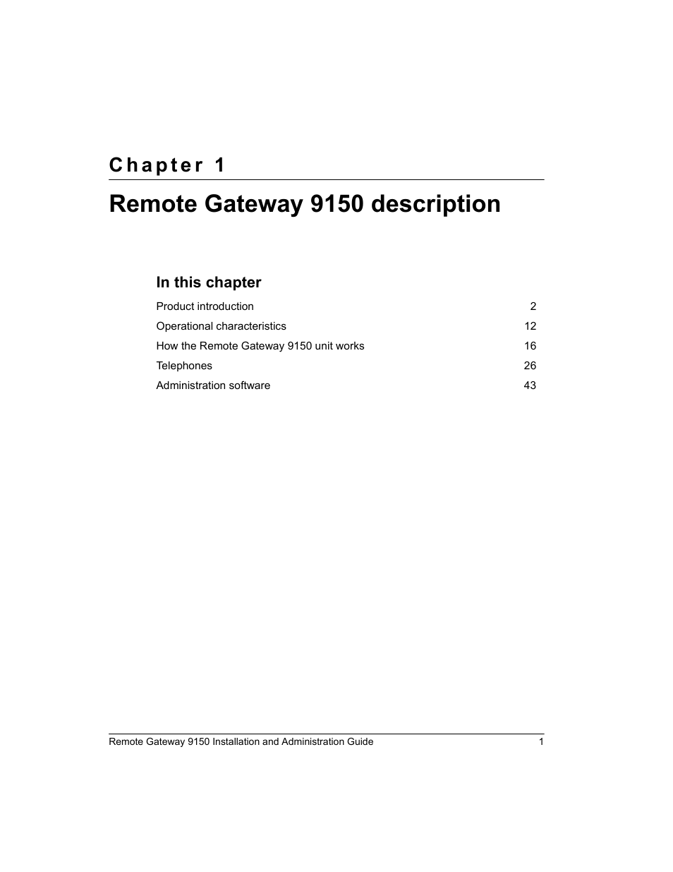 Remote gateway 9150 description | Nortel Networks 9150 User Manual | Page 31 / 562