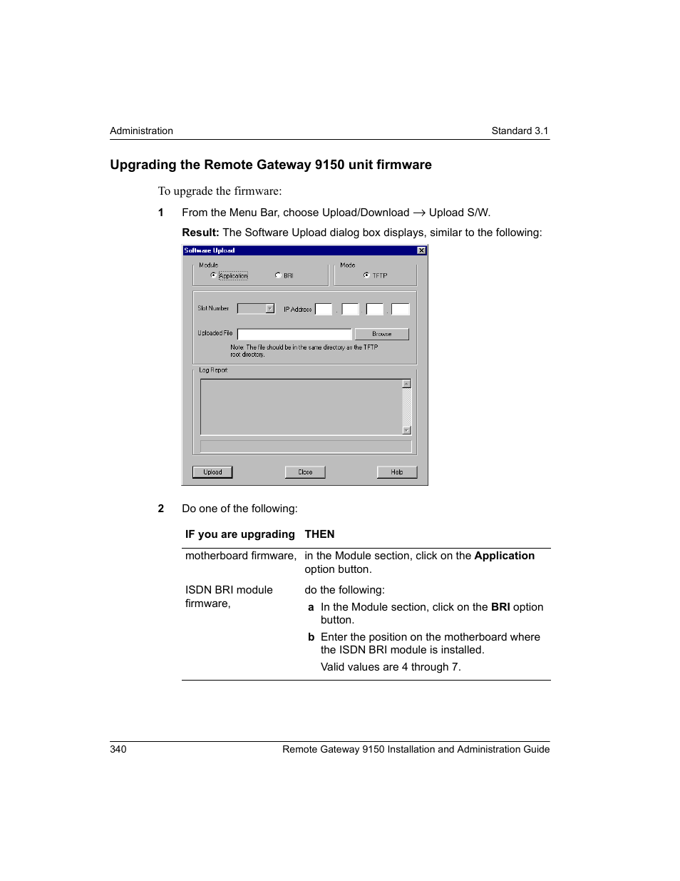 Upgrading the remote gateway 9150 unit firmware | Nortel Networks 9150 User Manual | Page 370 / 562