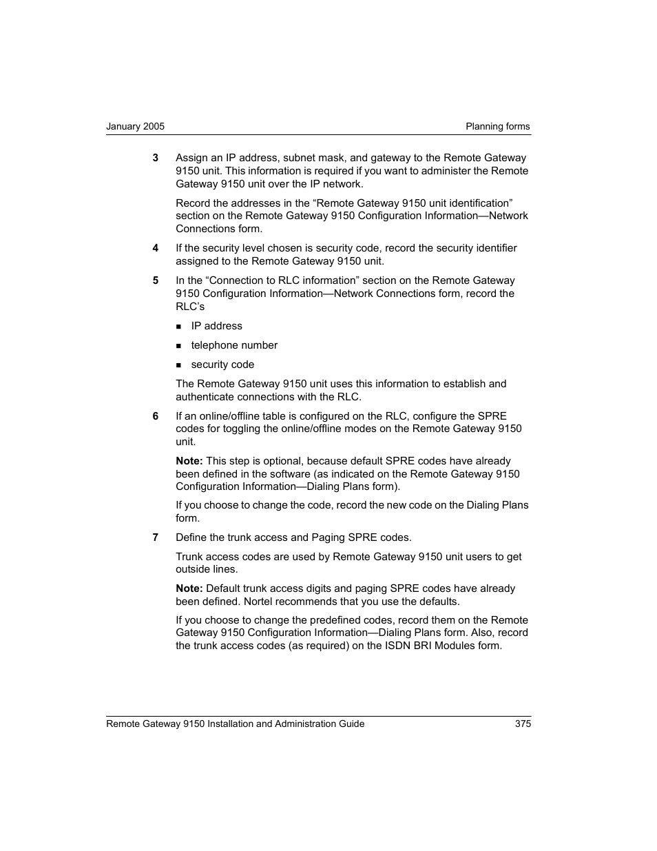 Nortel Networks 9150 User Manual | Page 405 / 562