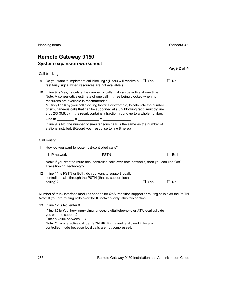 Remote gateway 9150 | Nortel Networks 9150 User Manual | Page 416 / 562