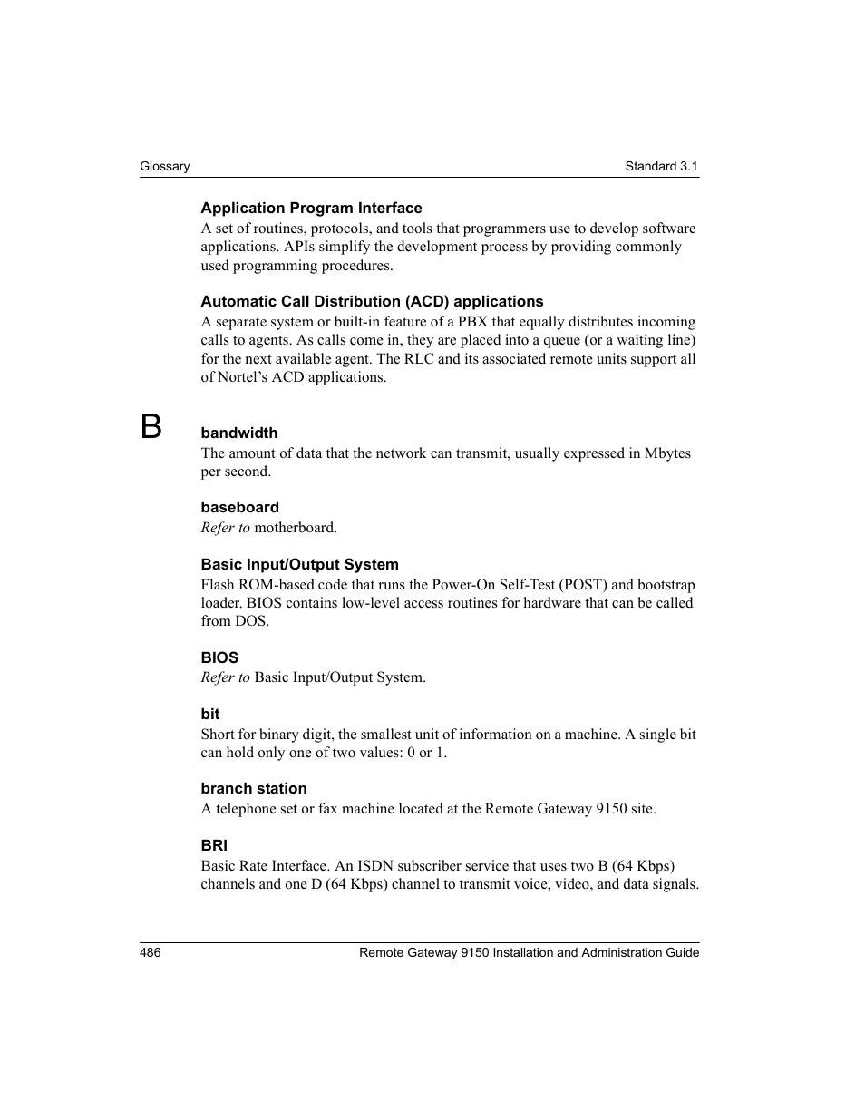Nortel Networks 9150 User Manual | Page 516 / 562