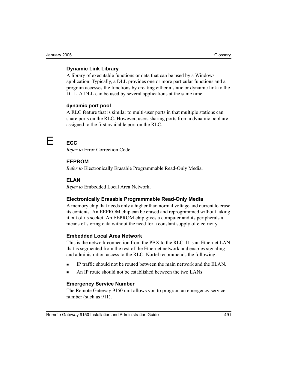 Dynamic link library | Nortel Networks 9150 User Manual | Page 521 / 562