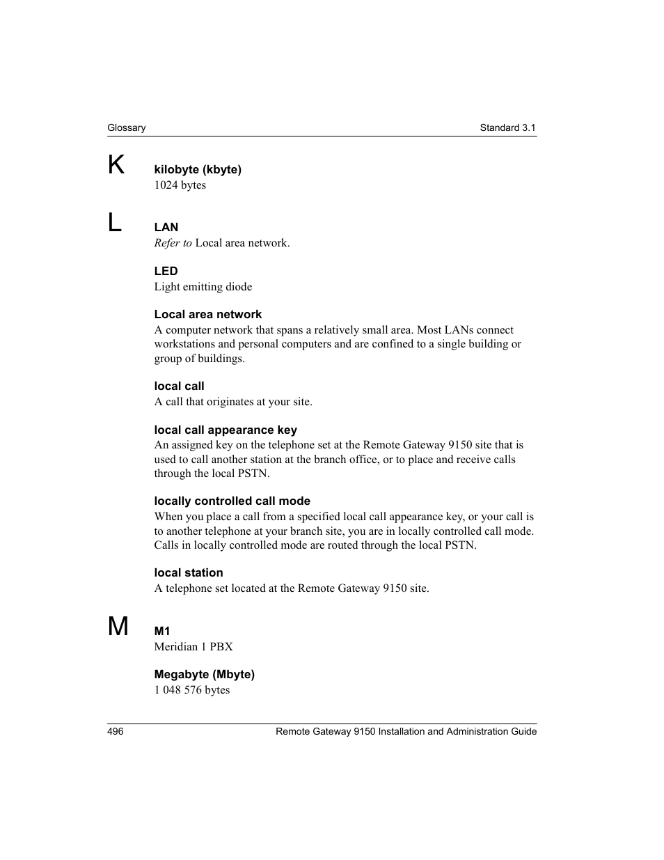 Nortel Networks 9150 User Manual | Page 526 / 562
