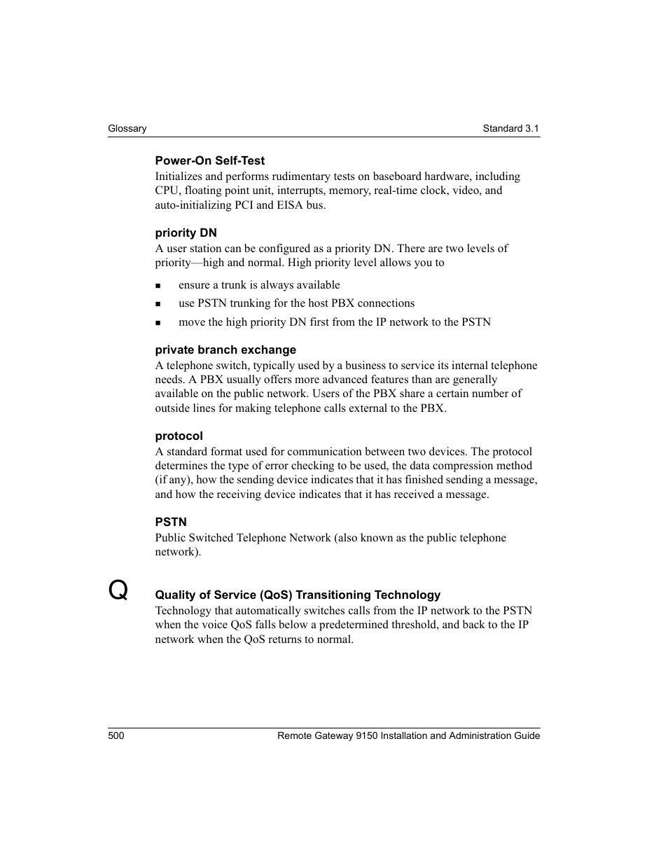 Nortel Networks 9150 User Manual | Page 530 / 562