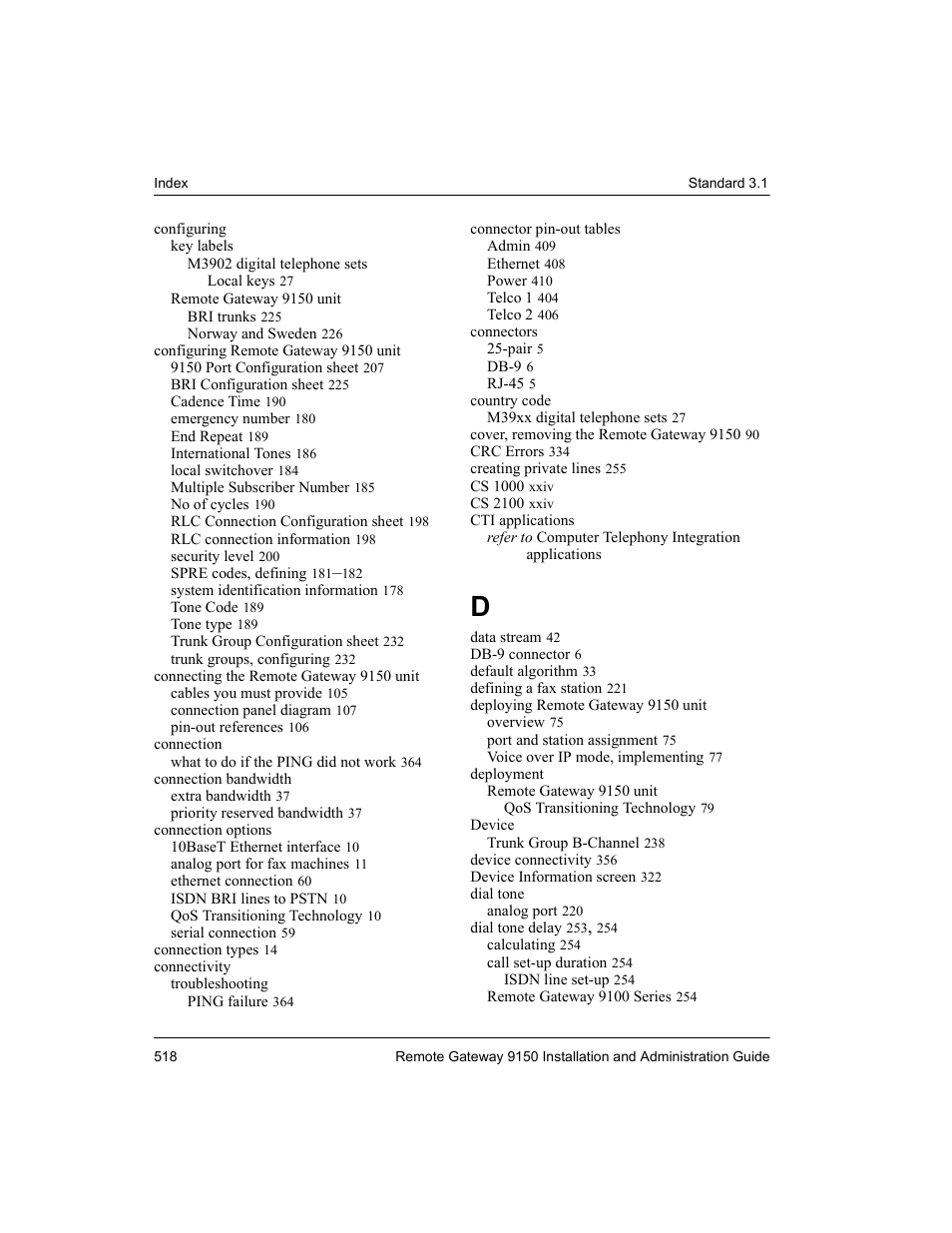 Nortel Networks 9150 User Manual | Page 548 / 562
