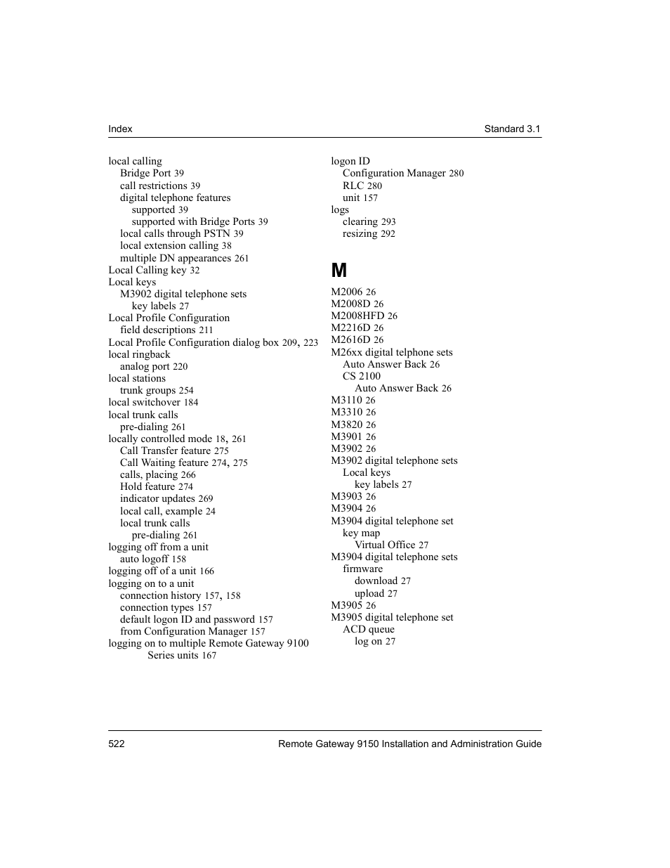 Nortel Networks 9150 User Manual | Page 552 / 562