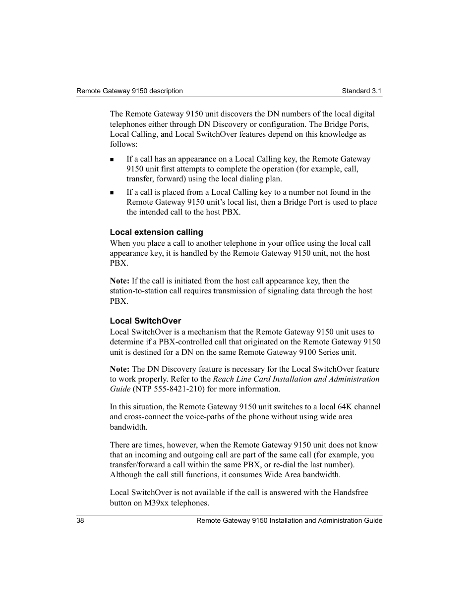 Nortel Networks 9150 User Manual | Page 68 / 562