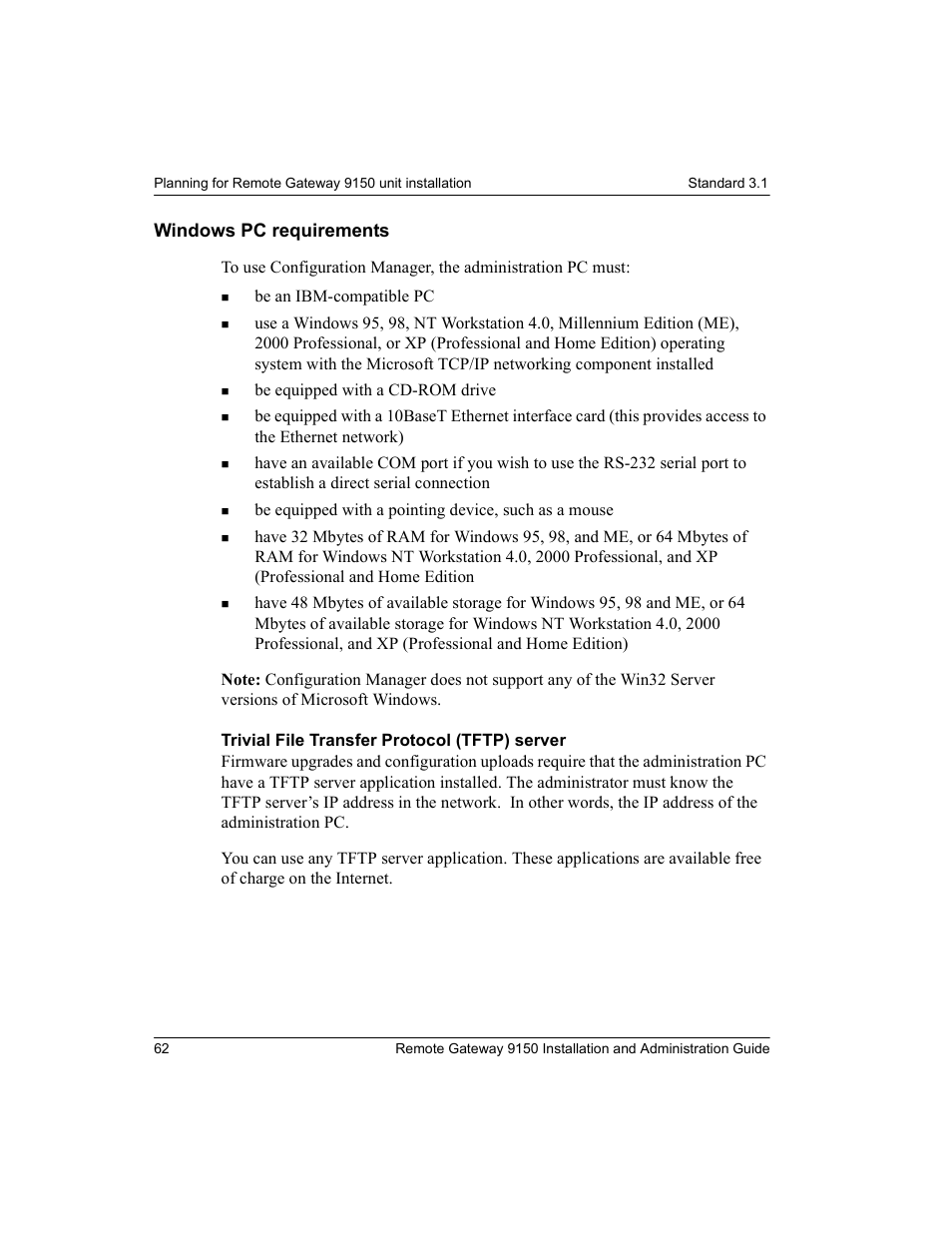 Windows pc requirements | Nortel Networks 9150 User Manual | Page 92 / 562